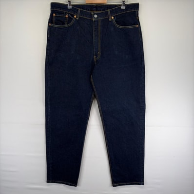古着 リーバイス Levi's デニム パンツ 550 テーパード 大きいサイズ バギー ジーンズ ジーパン 5ポケット w40 L34 ブルー系 メンズ