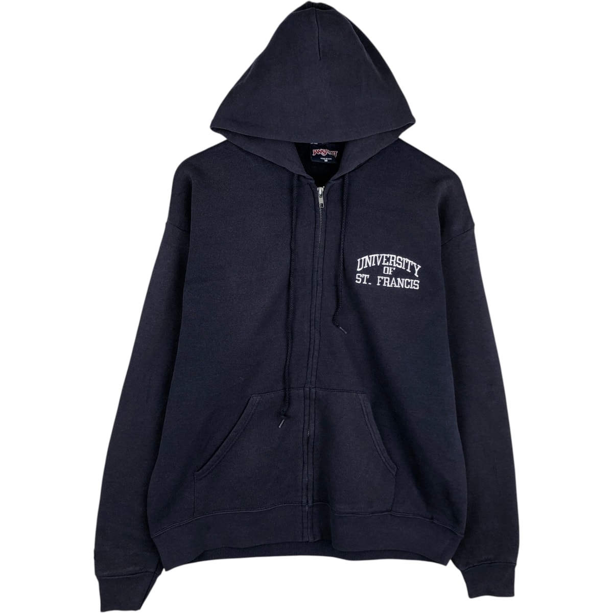 古着 90年代 ジャンスポーツ JANSPORT カレッジ スウェットフルジップパーカー USA製 メンズM相当 ヴィンテージ/eaa621115