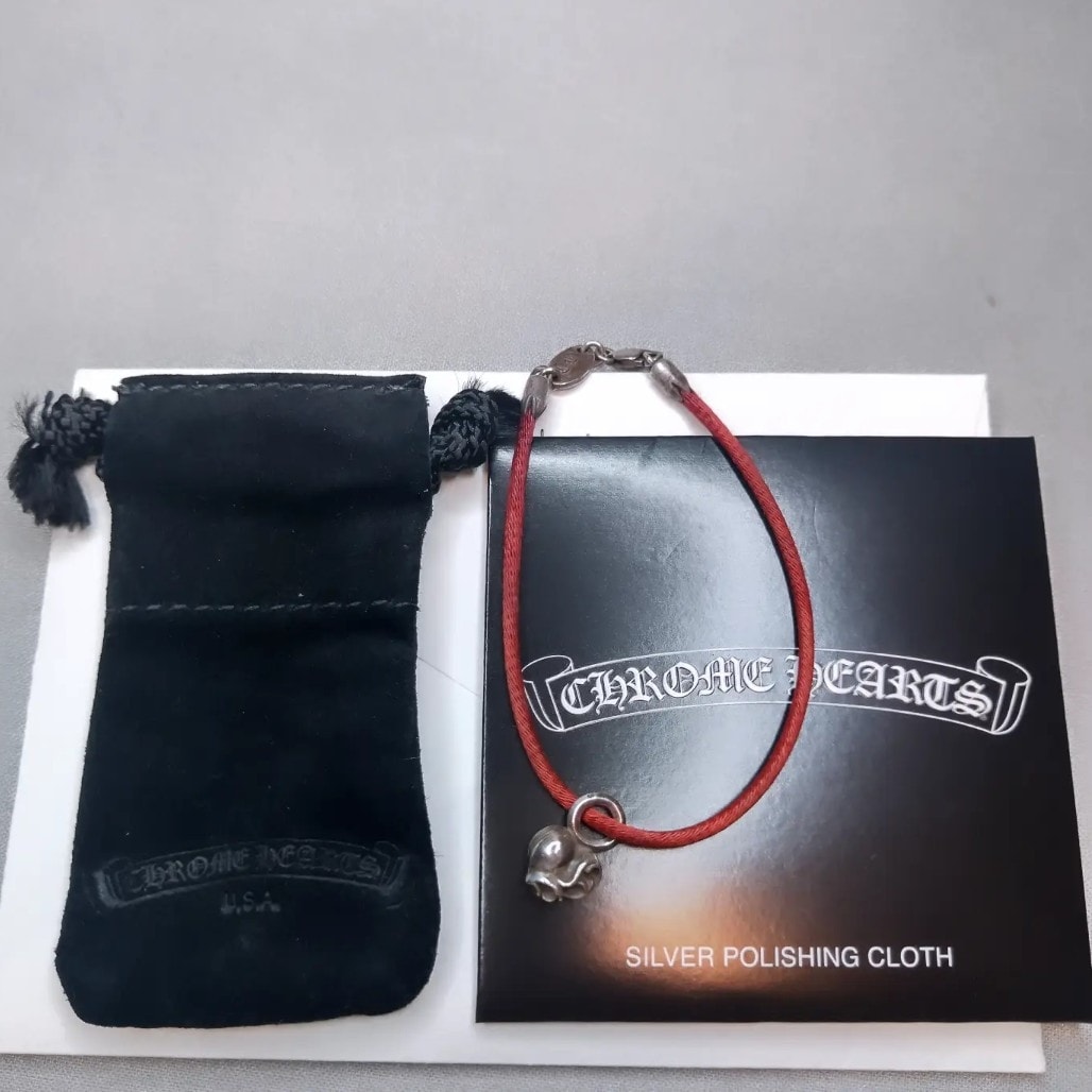 Chrome Hearts KZ Bracelet / # 2 Heart Charm "Red"