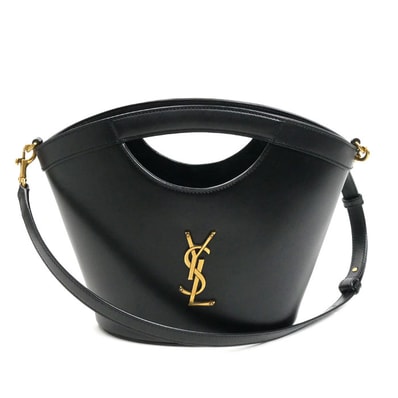 SAINT LAURENT サンローラン celia セリア ミニ トート 2Wayショルダーバッグ ブラック 7910690U90W1000 レディース【中古】【美品】