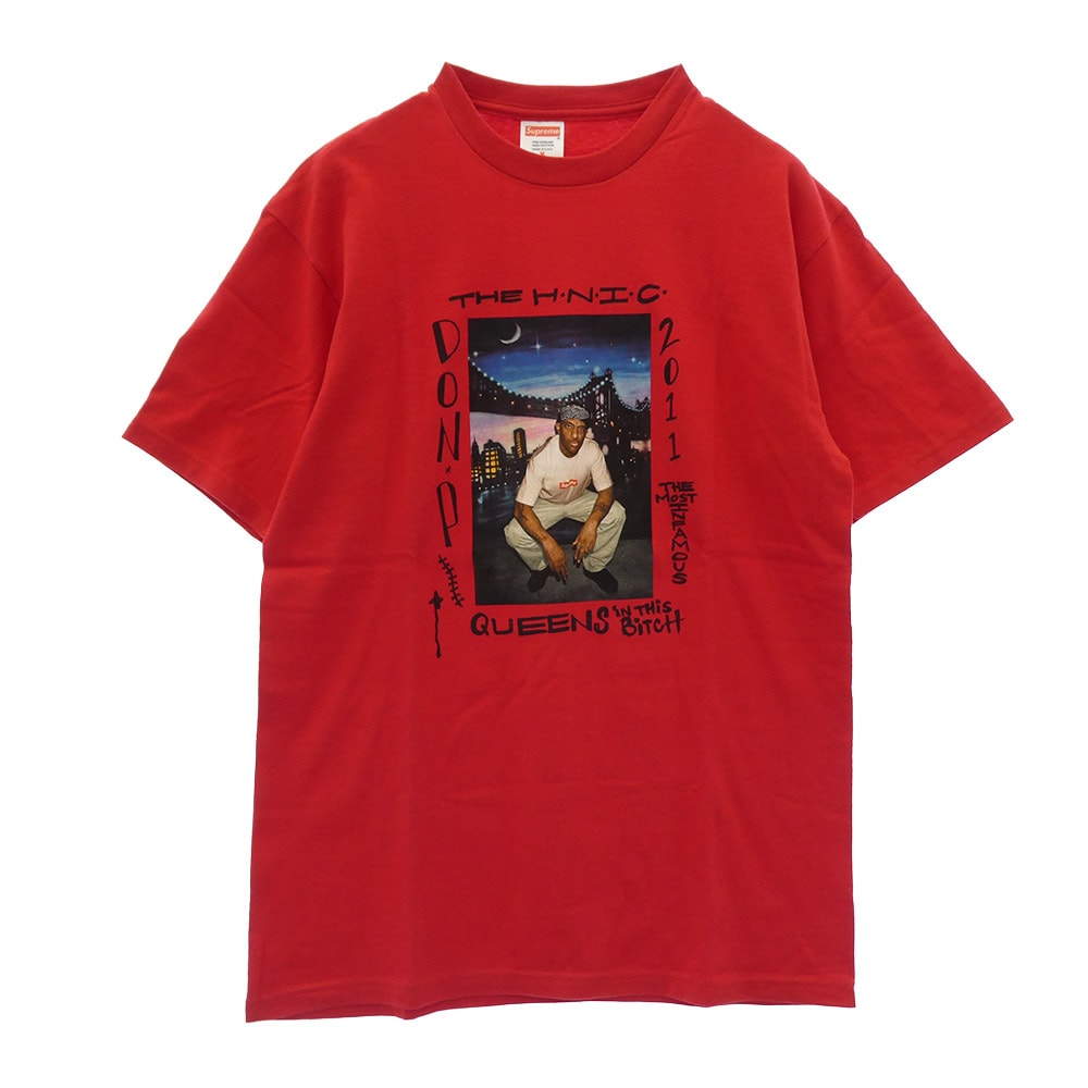 Supreme シュプリーム Tシャツ 11SS Mobb Deep Prodigy Tee モブディープ プロディジー フォト プリント  半袖 Tシャツ カットソー レッド系 M【美品】【中古】