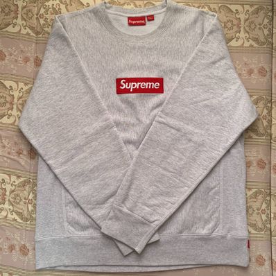 Supreme Box Logo Crewneck Sweatshirt "Ash Grey" (18FW)