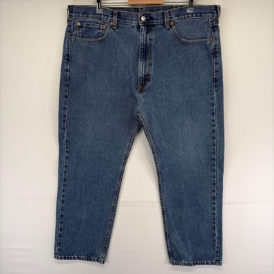 古着 リーバイス Levi's デニム パンツ 505 5ポケット ジーンズ ジーパン ジップフライ 大きいサイズ w40 L29 ブルー系 メンズ