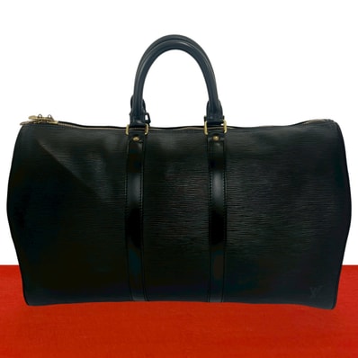 LOUIS VUITTON ルイヴィトン キーポル 45 エピ レザー ボストンバッグ ブラック
477-4