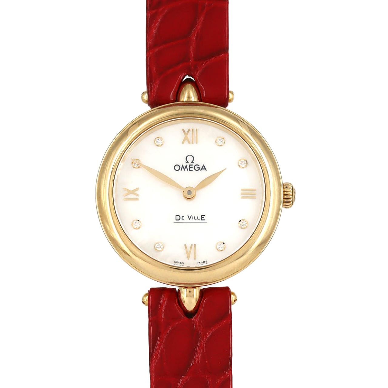 【新品】オメガ デ・ヴィルプレステージ デュードロップ YG・8P 424.53.27.60.55.001 YG クォーツ