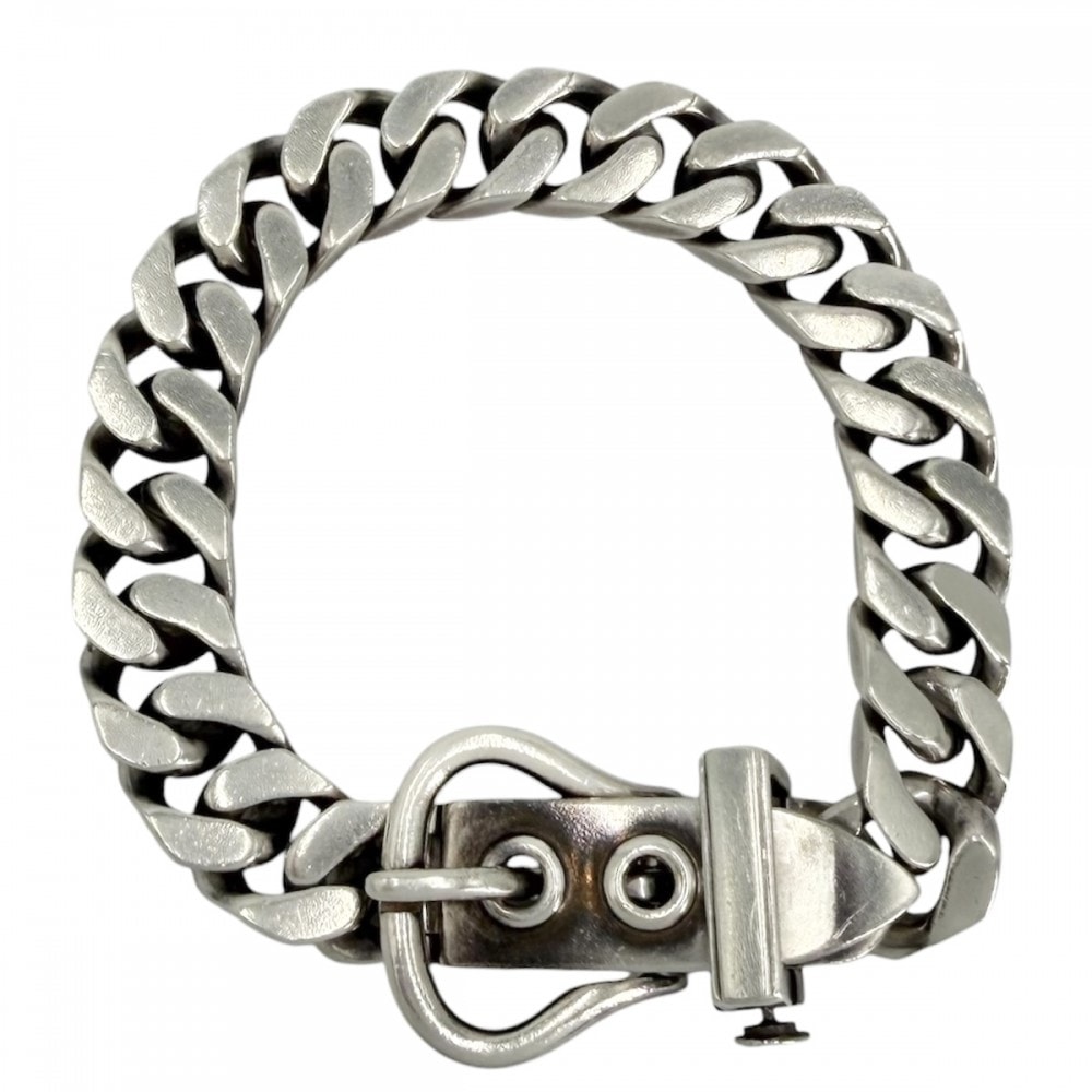 HERMES エルメス ブレスレット ブルックセリエMM ジュエリー アクセサリー アジャスター付き 小物 シルバー925    メンズ 約72.4g【中古品】