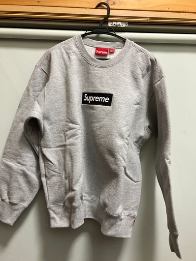 Supreme Box Logo Crewneck "Heather Grey" (22FW)