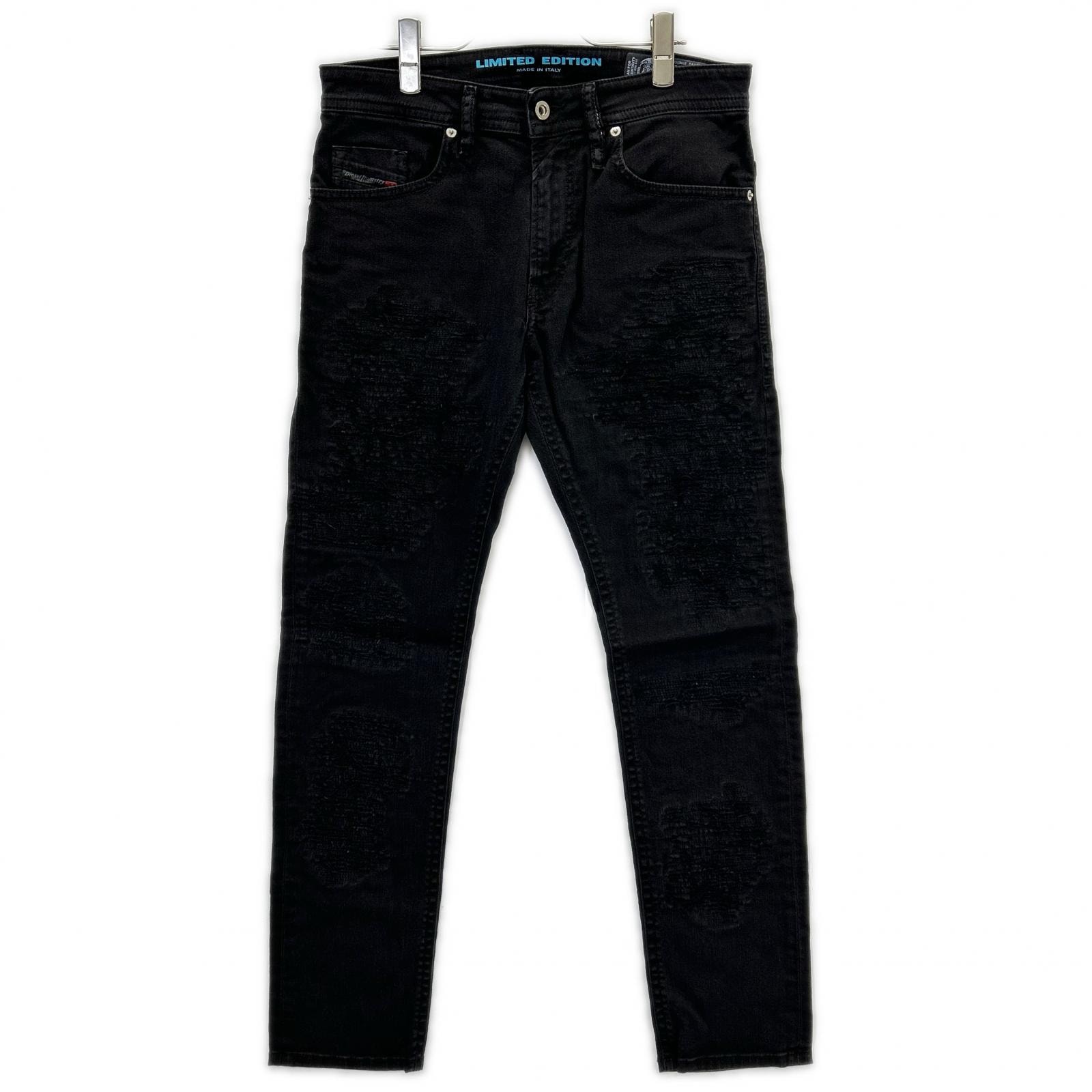 ディーゼル ブラック LU-THOMMER USED加工 パンツ W30-L30