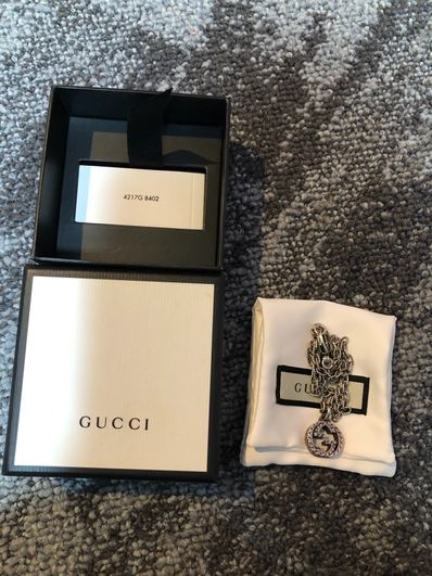 GUCCI Interlocking G Pendant Necklace