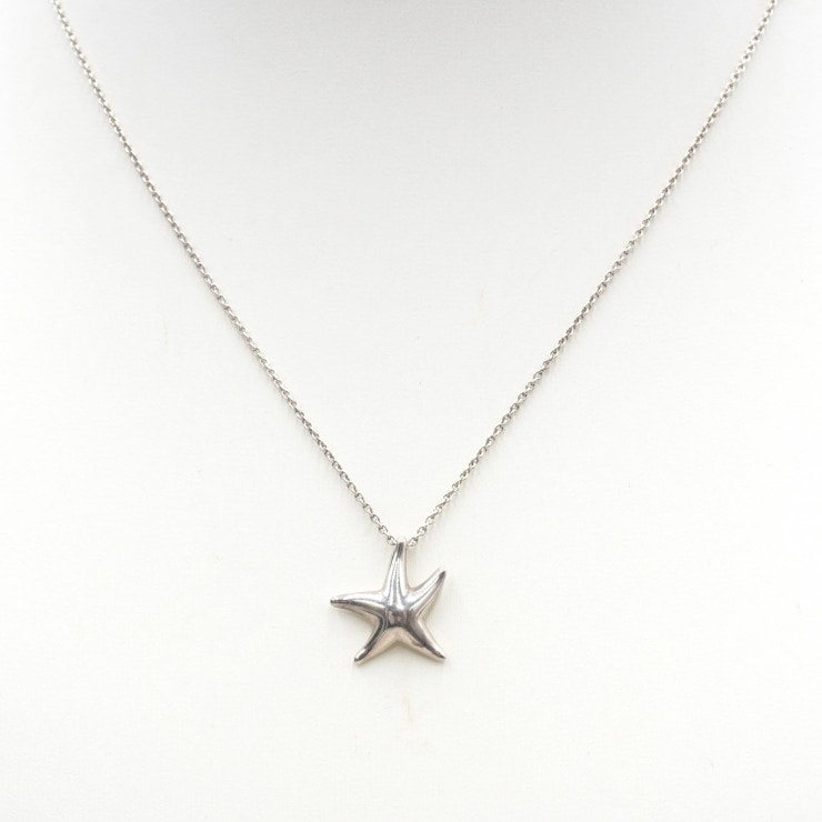 TIFFANY & Co.(ティファニー)エルサ・ペレッティ スターフィッシュ ネックレス ヒトデモチーフ シルバー SV925 レディース 41.5cm スペイン製 【中古】
