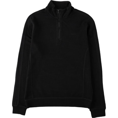 古着 カルバンクライン Calvin klein CLASSIC FIT リブ編み コットンニットハーフジップセーター レディースXS相当/eaa672627