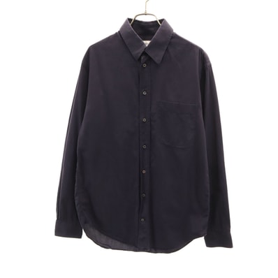 ARMANI COLLEZIONI アルマーニコレッツォーニ 長袖 コットンシャツ 38 ネイビー