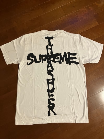 Supreme x Thrasher Cross Tee "White"