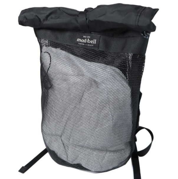 mont-bell モンベル メッシュギアパック 20 1123321 BLACK メッシュギアコンテナ 20L バックパック リュック カバン g28115