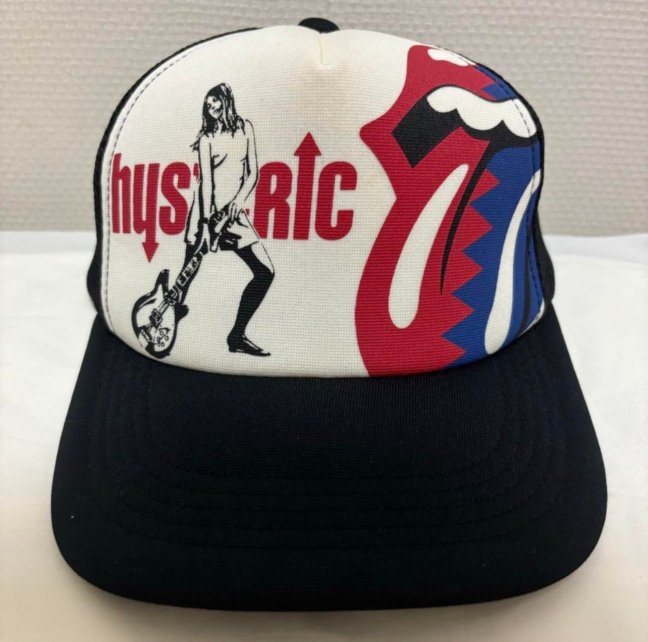 HYSTERIC GLAMOUR x THE ROLLING STONES Steel Wheels Mesh Cap "Black" 02243QH09