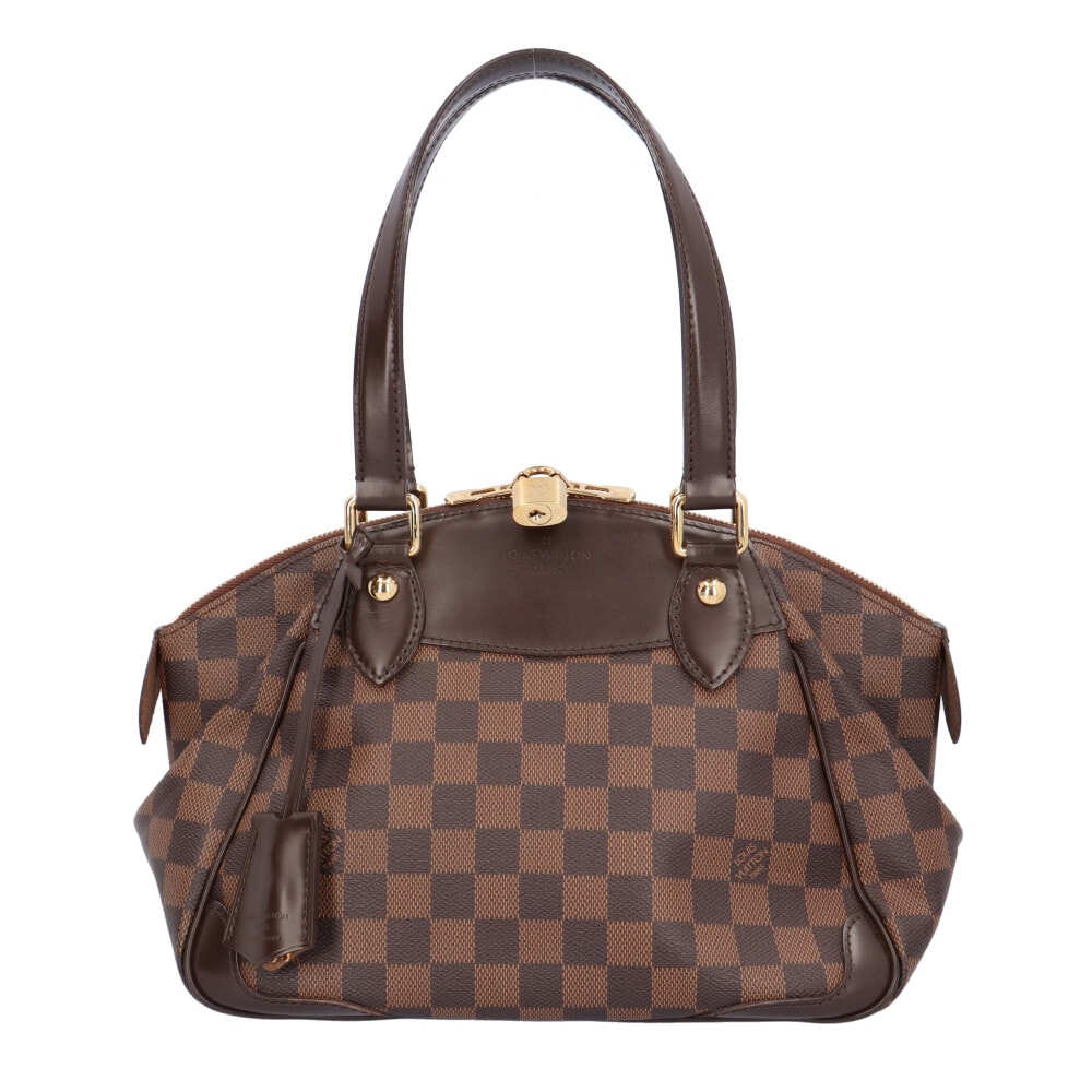 ルイヴィトン ヴェローナMM ダミエ ハンドバッグ ダミエキャンバス N41117 ブラウン レディース LOUIS VUITTON  中古