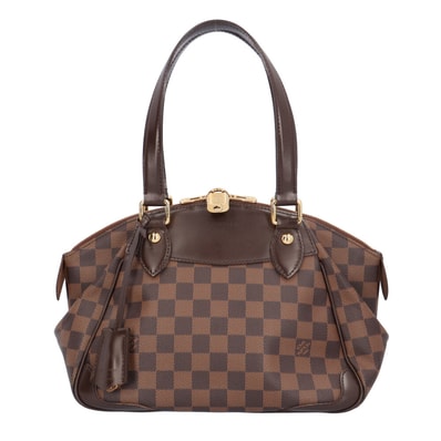 ルイヴィトン ヴェローナMM ダミエ ハンドバッグ ダミエキャンバス N41117 ブラウン レディース LOUIS VUITTON 中古