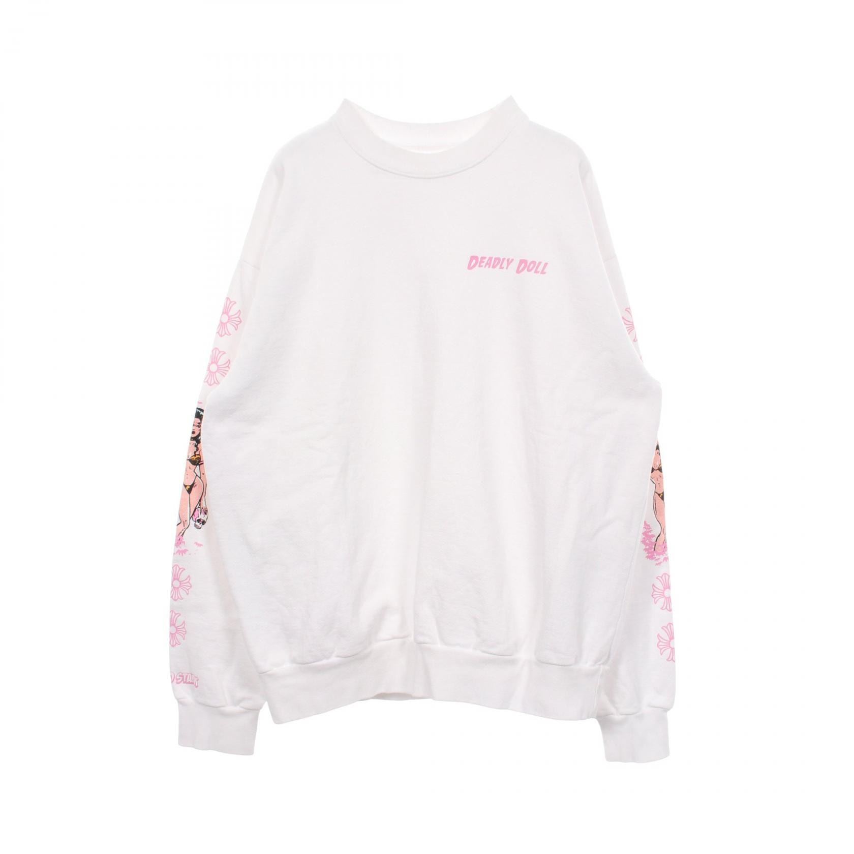 Chrome Hearts x DEADLY DOLL Crewneck Sweatshirt "White"