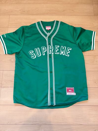 Supreme / Mitchell & Ness Satin Baseball Jersey Supreme / Mitchell & Ness Satin Baseball Jersey