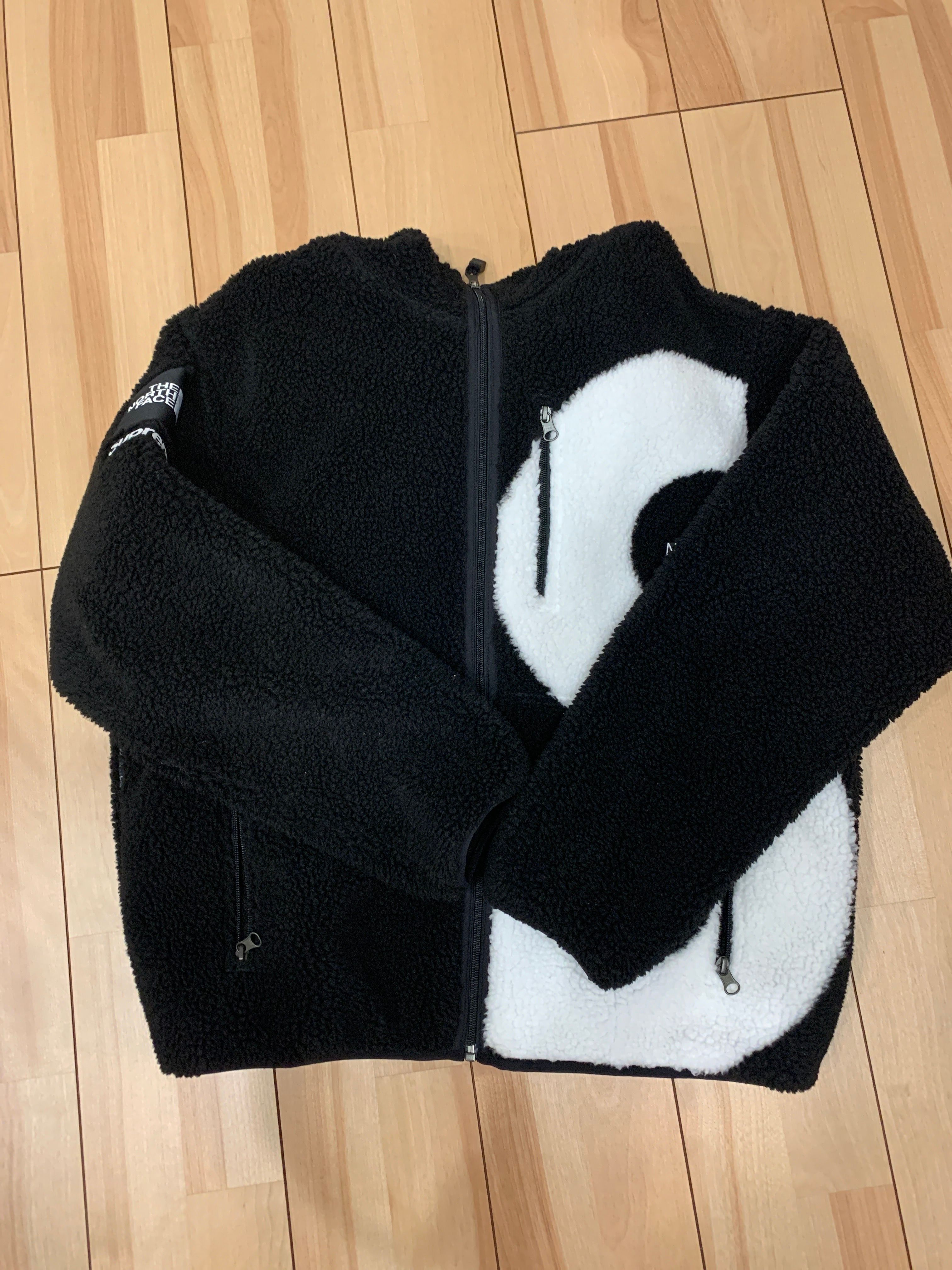 Supreme x The North Face S Logo Hooded Fleece Jacket "Black"