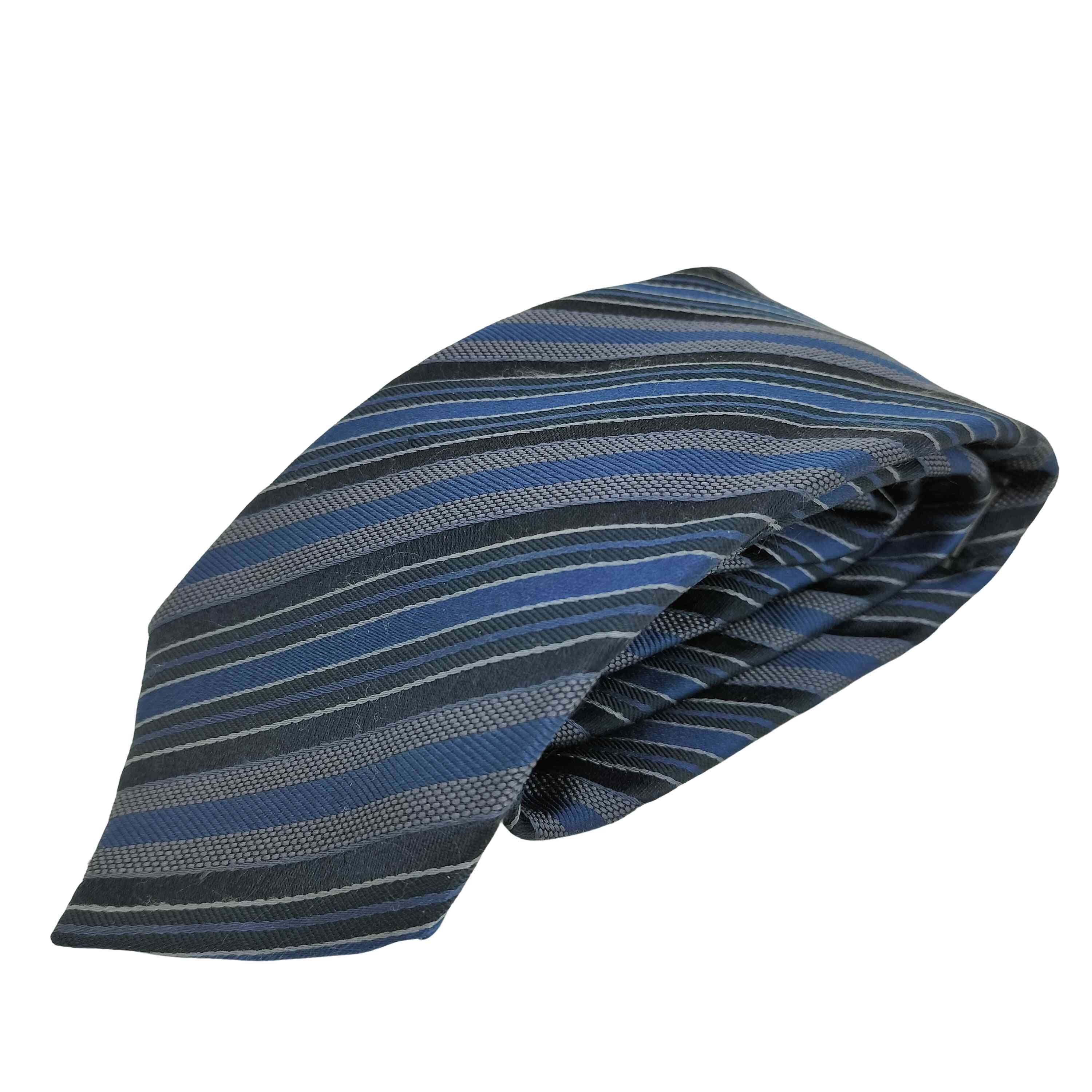 シルク100 ストライプ柄 ネクタイ【1141085585002】