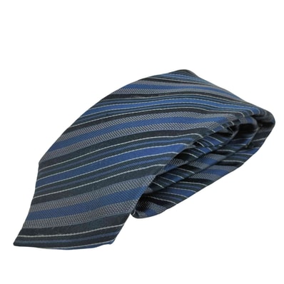 シルク100 ストライプ柄 ネクタイ【1141085585002】