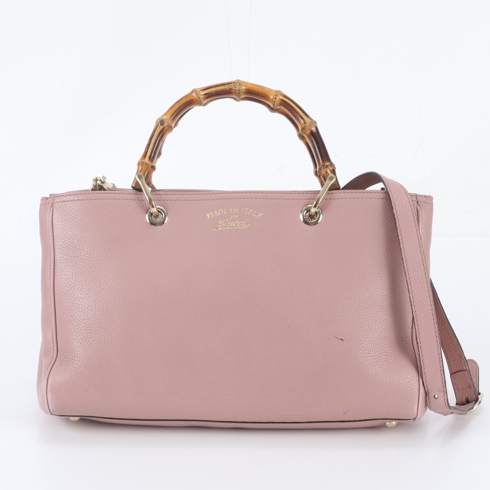 ■美品 グッチバンブー ショッパー323660 ショルダーバッグ