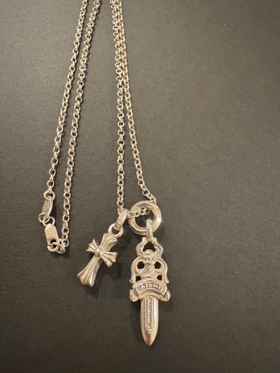 Chrome Hearts Roll Chain Necklace "Silver"