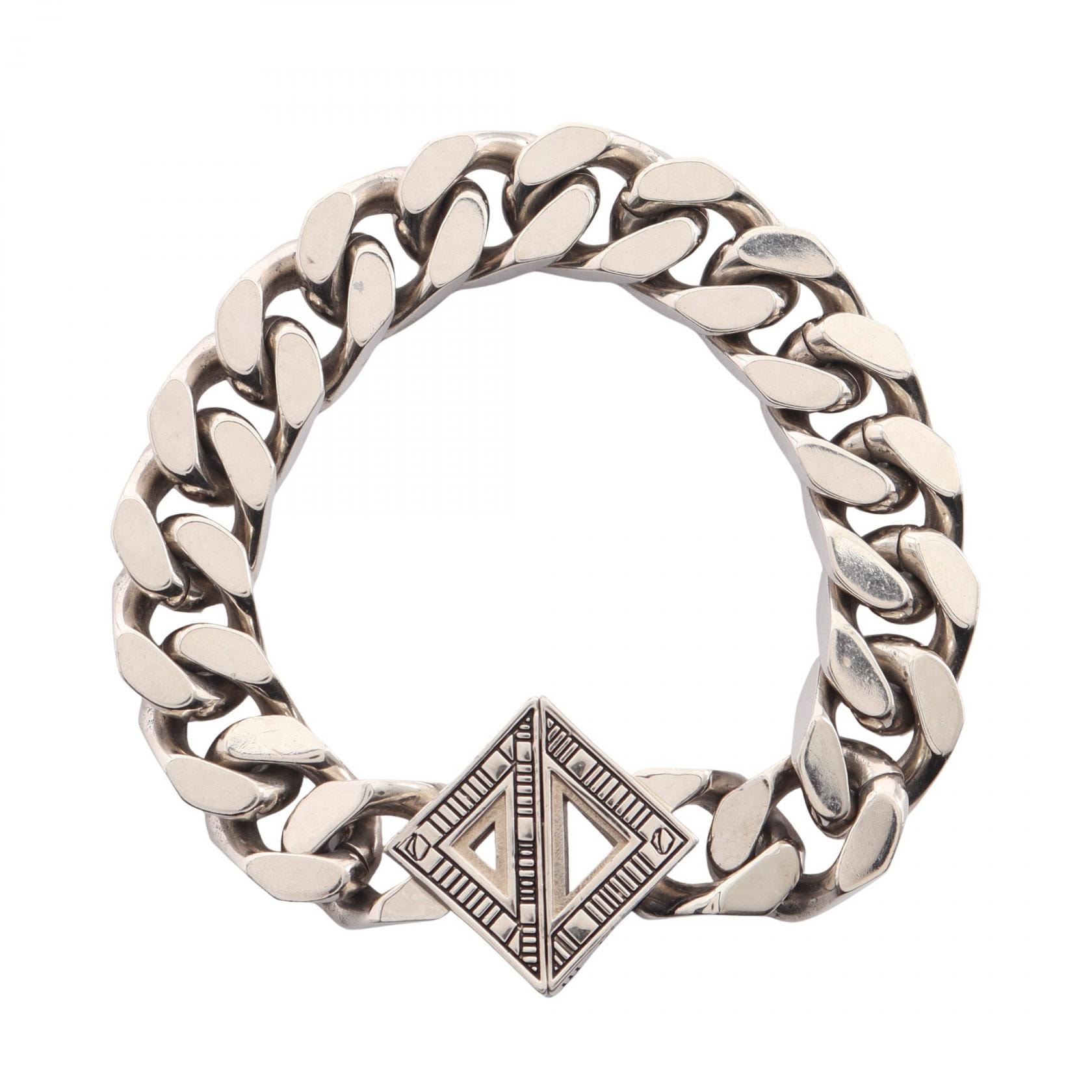 ディオール Dior CDダイヤモンド ブレスレット アクセサリー メタル メンズ シルバー系 【中古】
