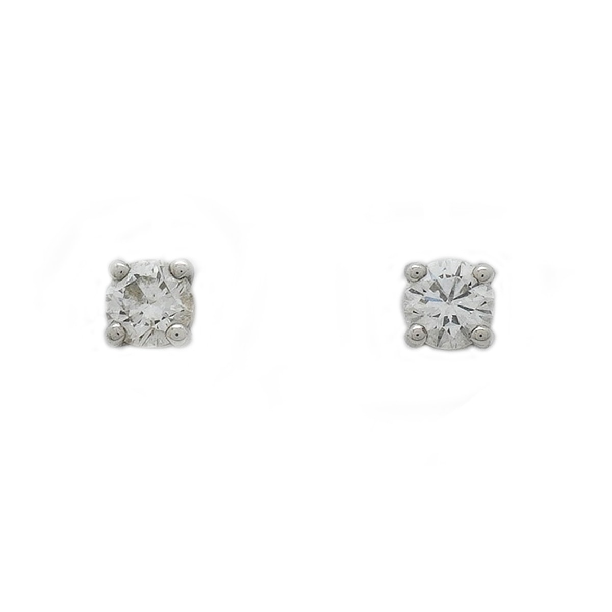 【6jkb0576】ティファニー ピアス ソリティア 1PD Pt950 プラチナ ダイヤモンド【中古】レディース