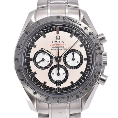 オメガ OMEGA 3506.31 スピードマスター レーシング レジェンド シューマッハ シルバー 自動巻き メンズ 美品 腕時計 D#146797
