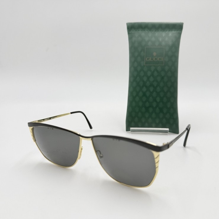 GUCCI(グッチ)GG2231/S サングラス ブラック×ゴールド メタルフレーム