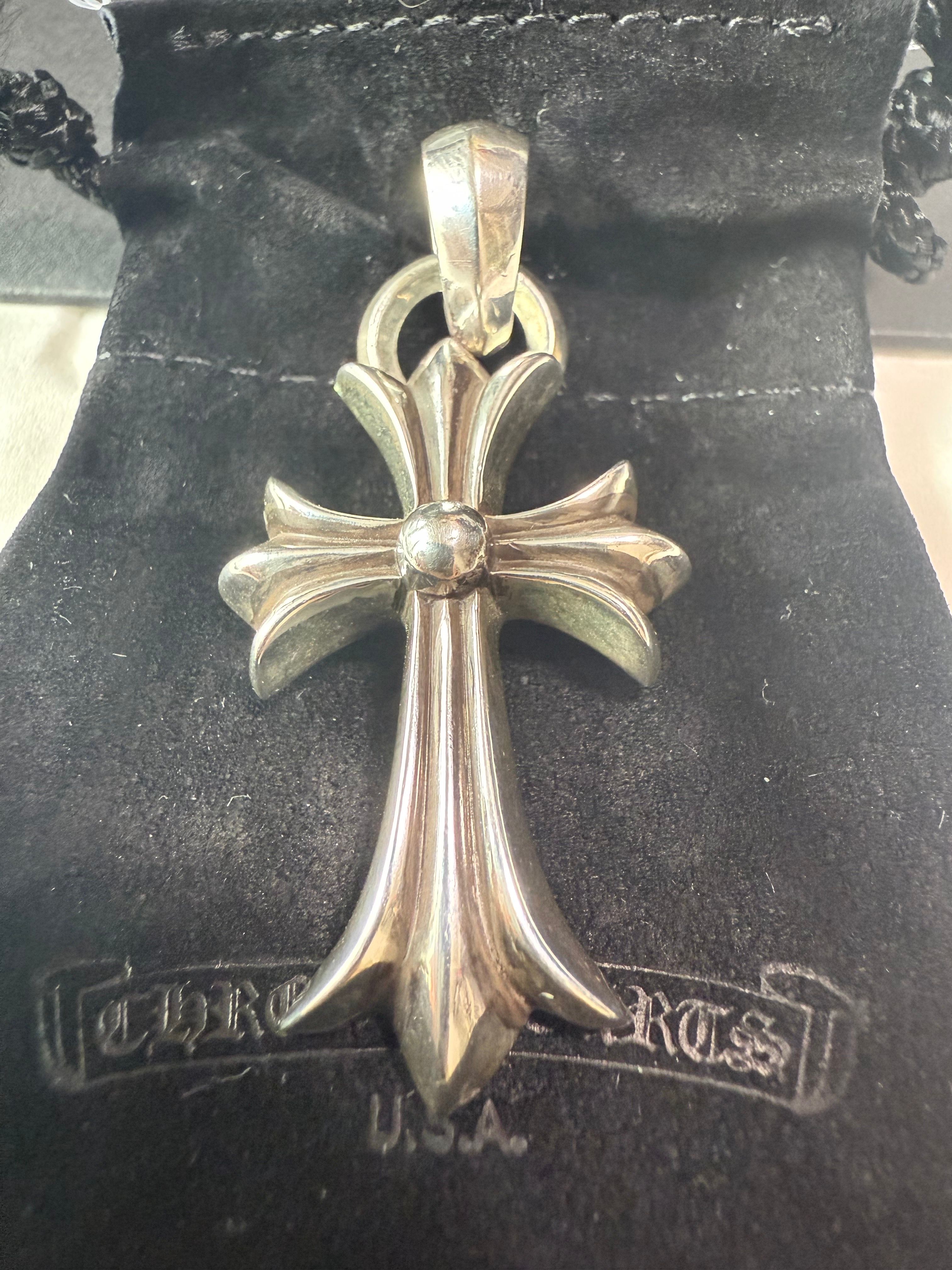 Chrome Hearts CH Cross Pendant Small / Plain Bail "Silver"