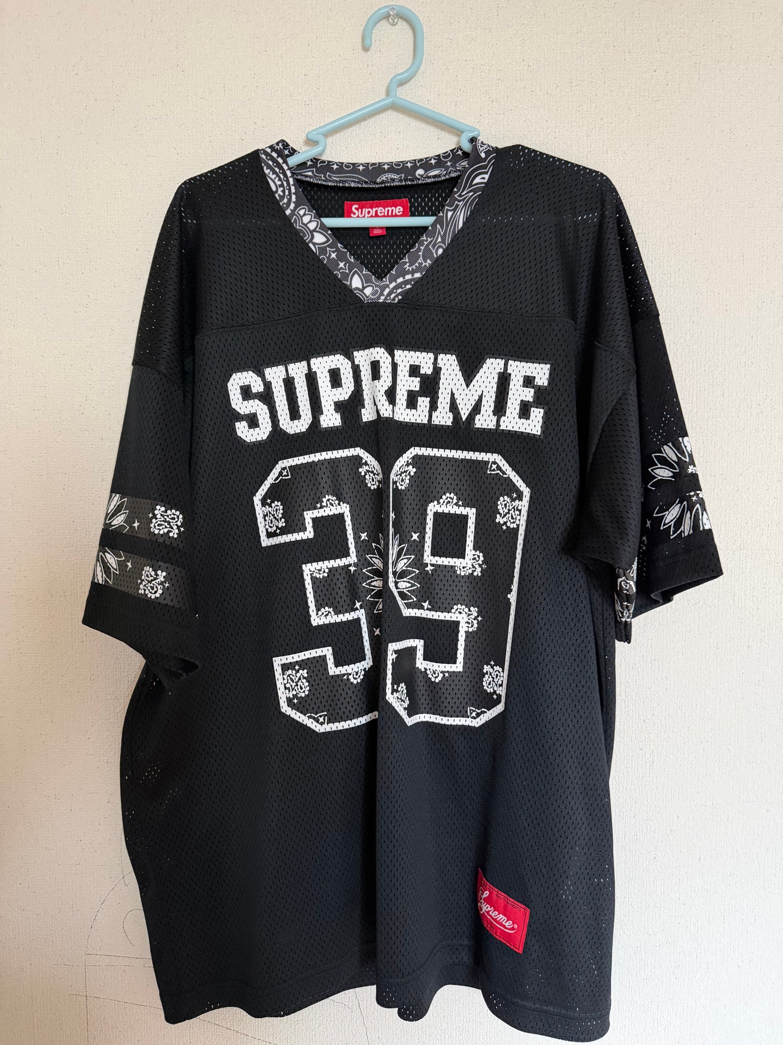 Supreme Bandana Football Jersey "Black"