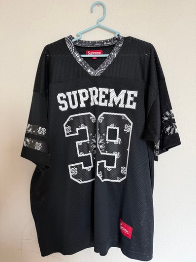 Supreme Bandana Football Jersey "Black"