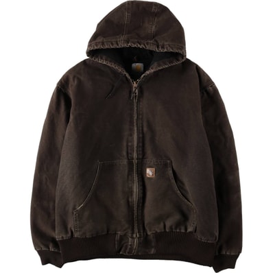 古着 カーハート Carhartt アクティブジャケット 中綿入り ダックフルジップパーカー メンズXL相当/eaa645761