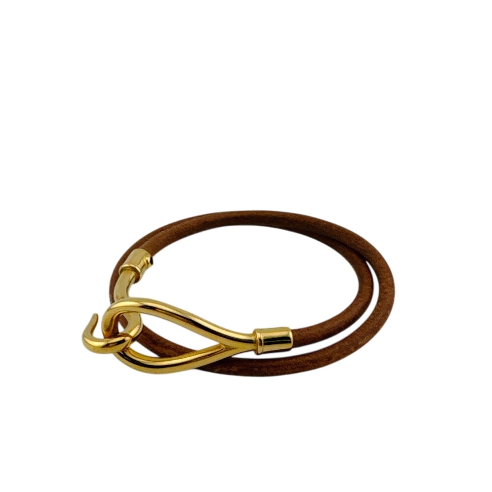 エルメス HERMES ブレスレット ジャンボ 2連 ブラウン
