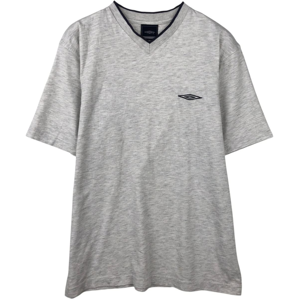 古着 アンブロ UMBRO Vネック ワンポイントロゴTシャツ メンズS相当/eaa638934