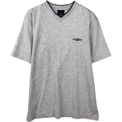 古着 アンブロ UMBRO Vネック ワンポイントロゴTシャツ メンズS相当/eaa638934
