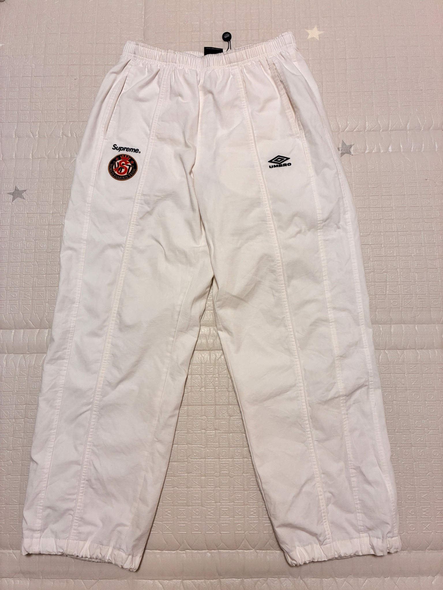 Supreme Umbro Cotton Ripstop Track Pant "White"