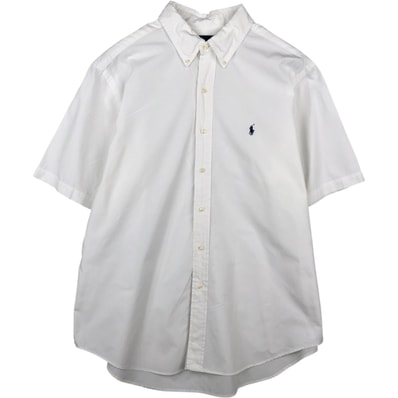 古着 ラルフローレン Ralph Lauren CLASSIC FIT クラシックフィット 半袖 ボタンダウンシャツ メンズXL相当/eaa641051