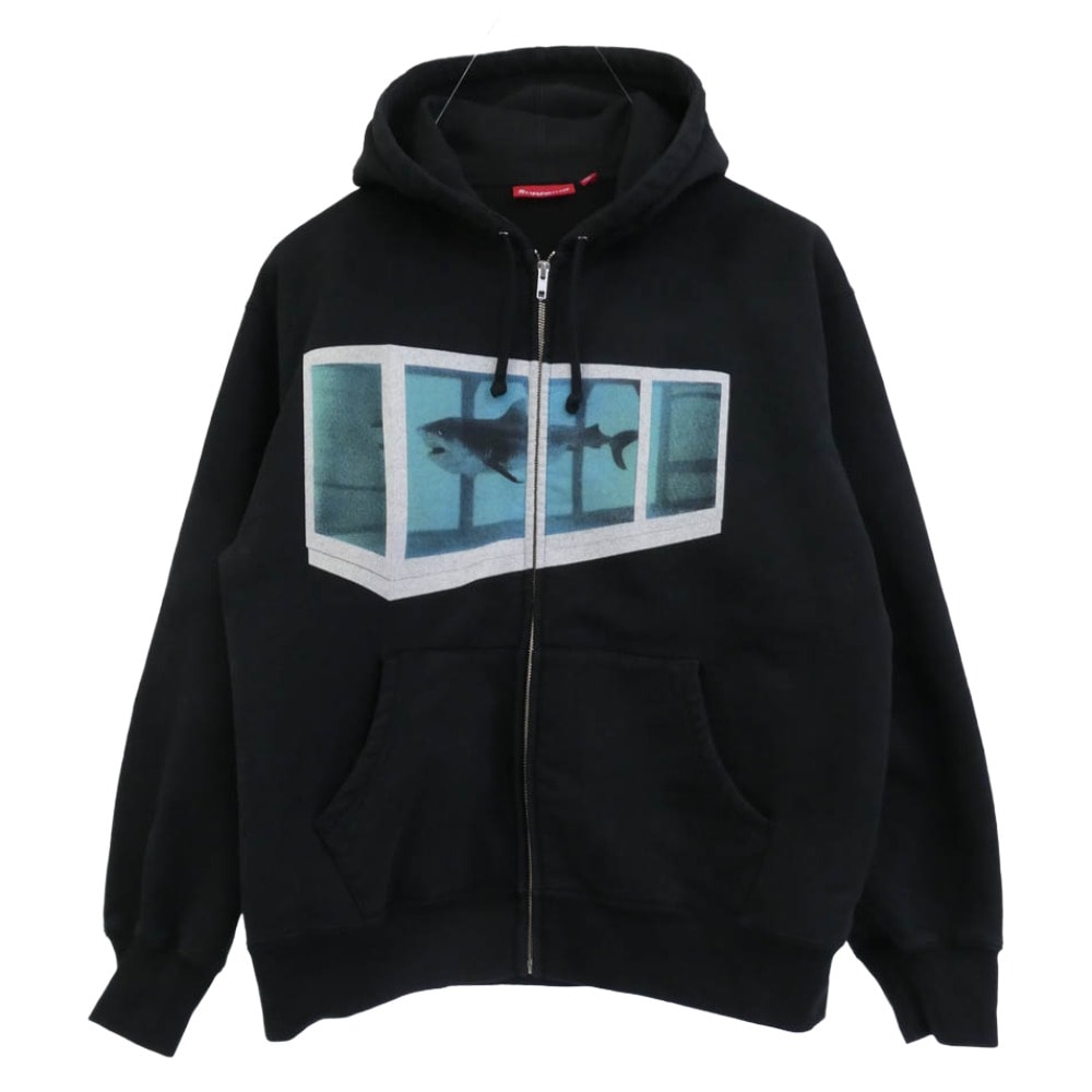 Supreme シュプリーム パーカー 25SS x Damien Hirst Zip Up Hooded Sweatshirt ダミアン ハースト ジップアップ フーデッド スウェットシャツ フーディー パーカー ブラック系 M【中古】