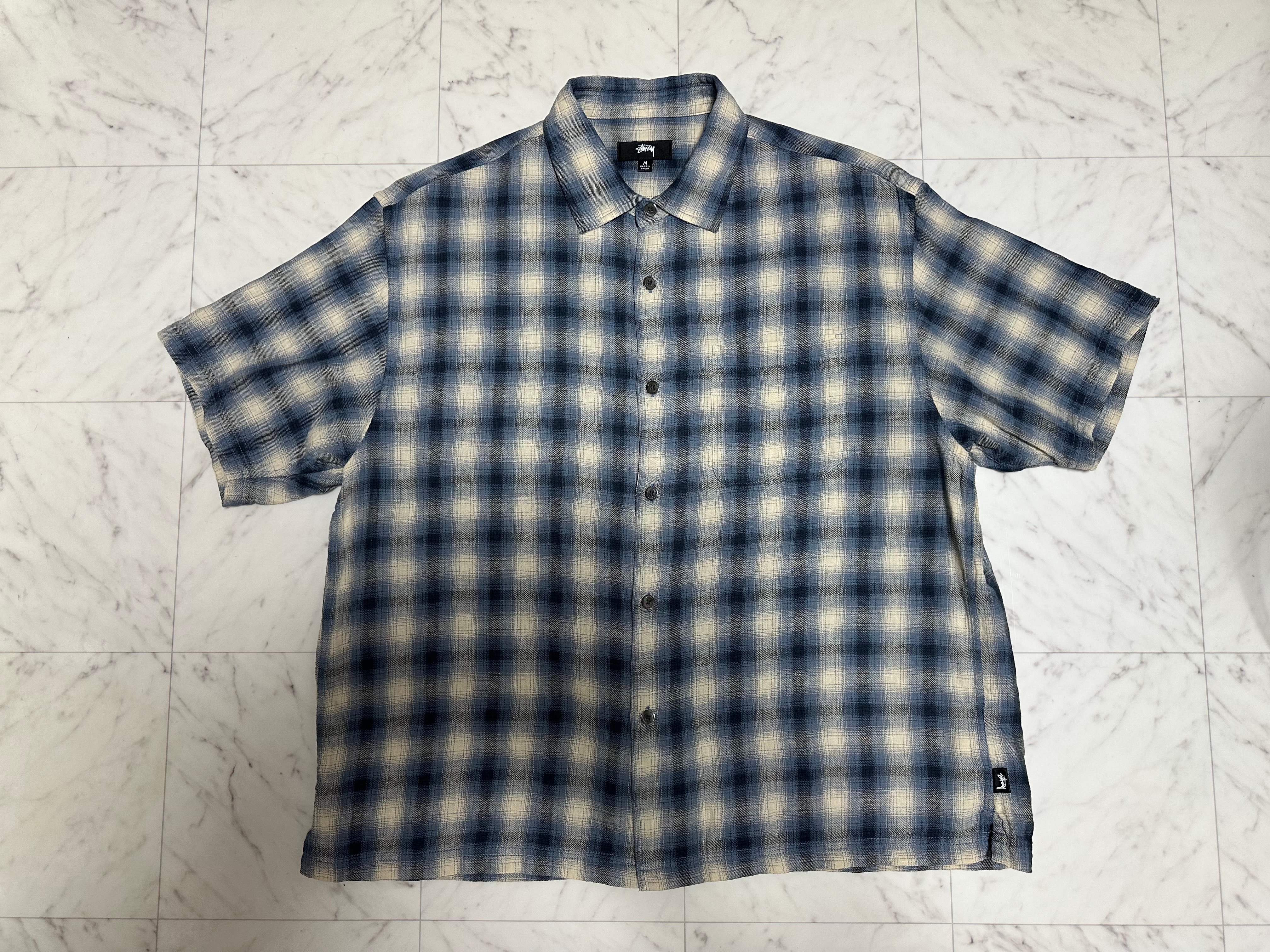 Stussy Liam SS Plaid Shirt "Blue"