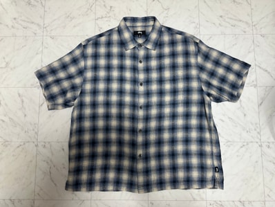 Stussy Liam SS Plaid Shirt "Blue"