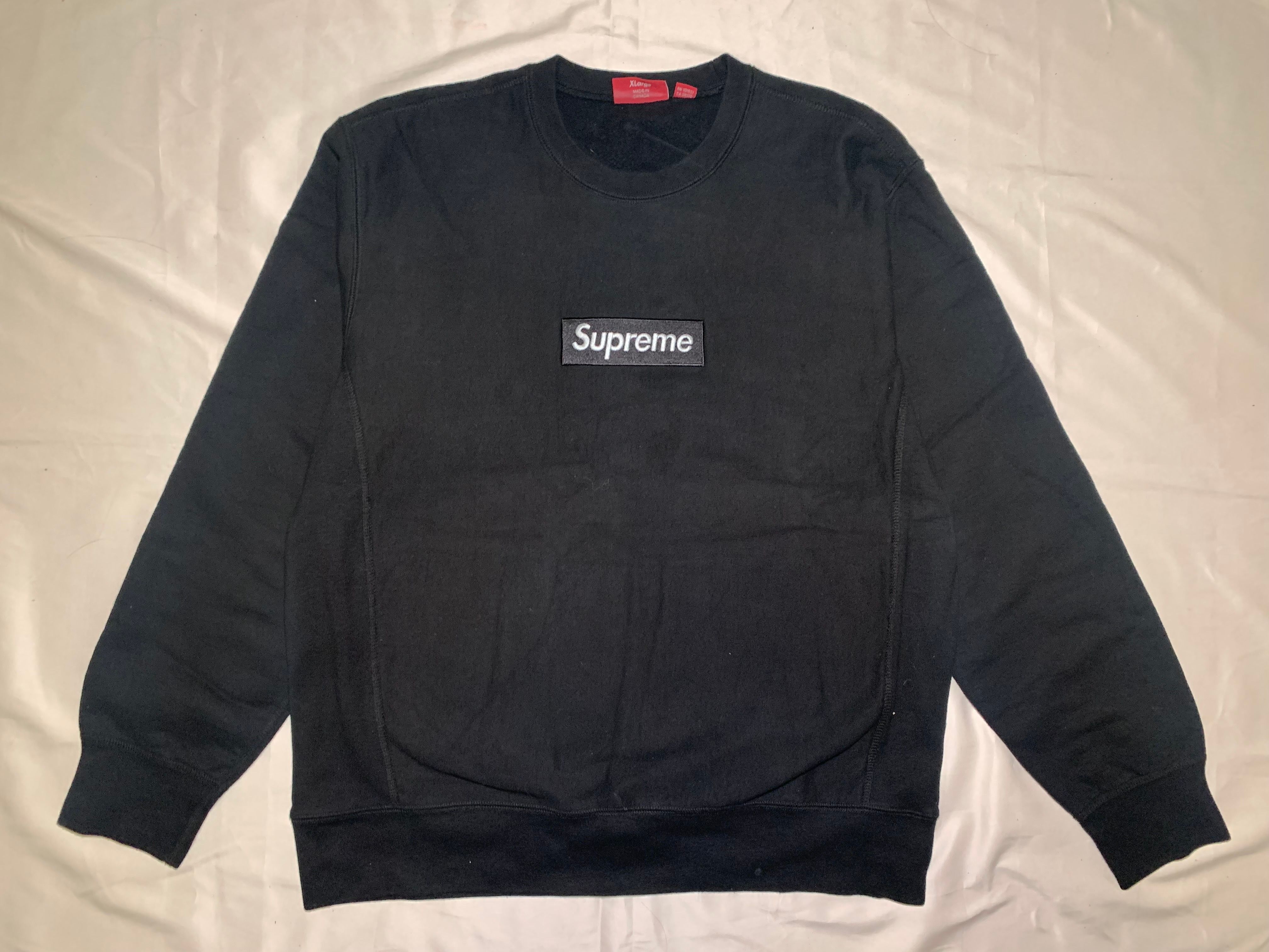 Supreme Box Logo Crewneck Sweatshirt "Black" (18FW)