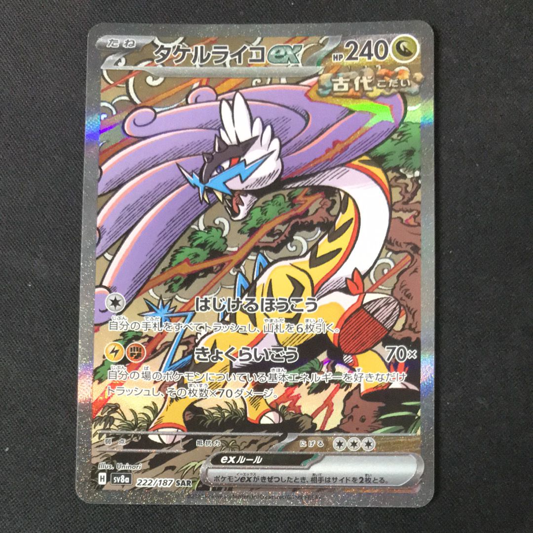 タケルライコex SAR [SV8a 222/187](ハイクラスパック「テラスタルフェスex」)