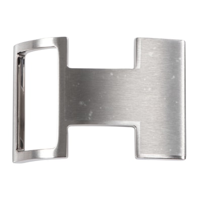 HERMES エルメス Hバックル ダイブ 32 012153UI57 ベルトバックル メタル シルバー【中古】
