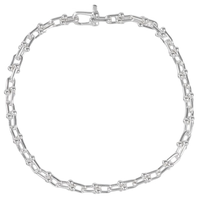 TIFFANY&Co. ティファニー ハードウェア マイクロ リンク ブレスレット スターリングシルバー シルバー【中古】