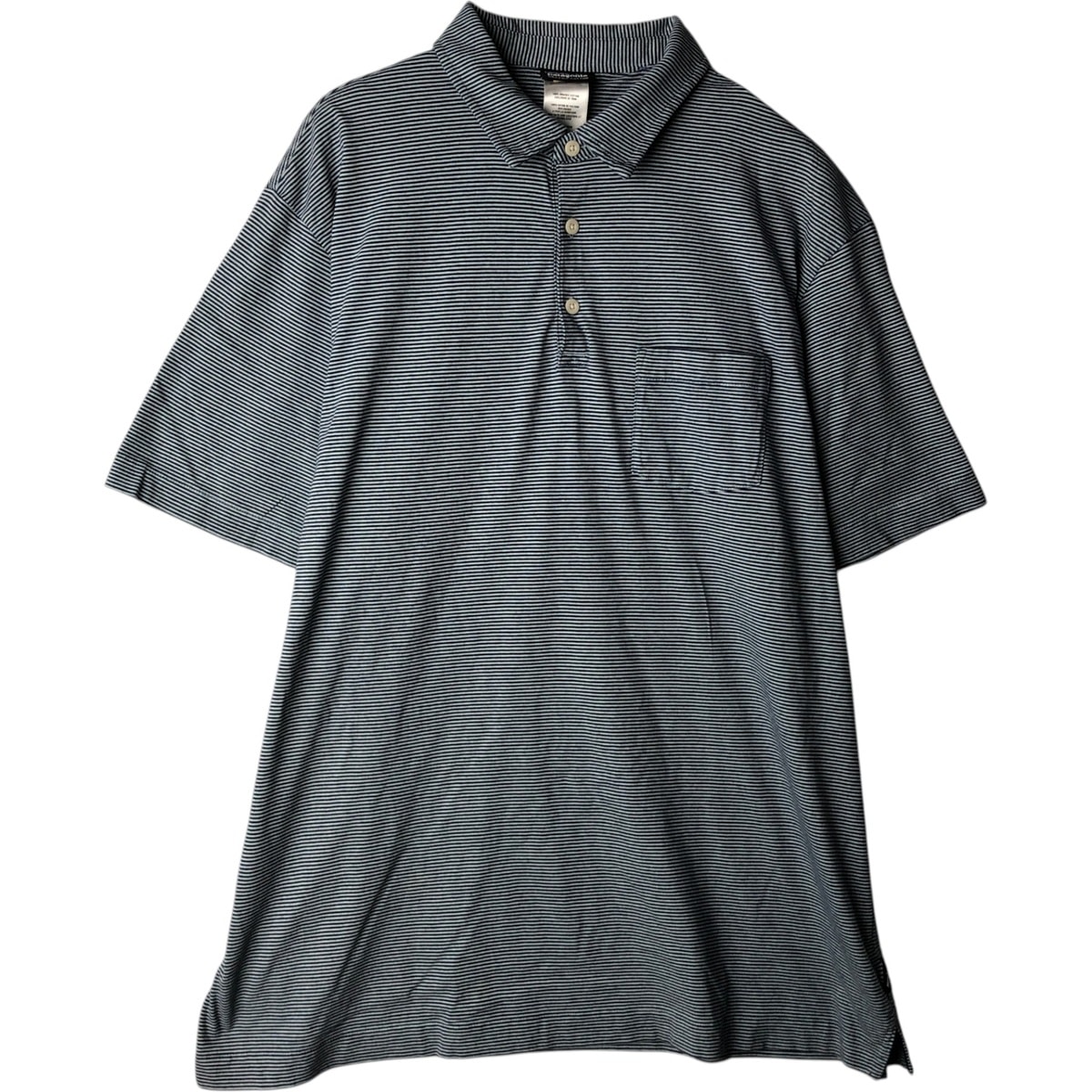 古着 パタゴニア Patagonia 52776SP13 半袖 ボーダー ポロシャツ メンズXL相当/eaa477710