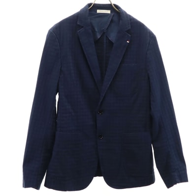 ZARA MAN ザラマン 総柄 テーラードジャケット 52 ネイビー